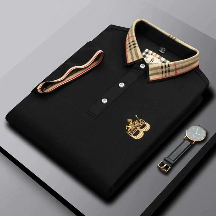 Men's stylish short-sleeve polo shirt in classic fit, perfect for everyday comfort and smart casual wear.