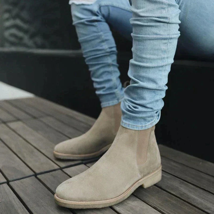 Men's stylish slip-on Chelsea boots for effortless smart casual wear and daily comfort.