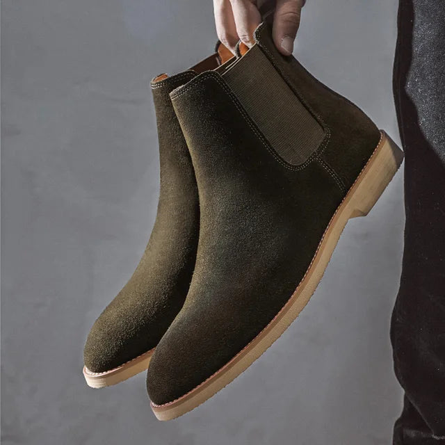 Sleek men's slip-on Chelsea boots, offering effortless style and comfort for any occasion.