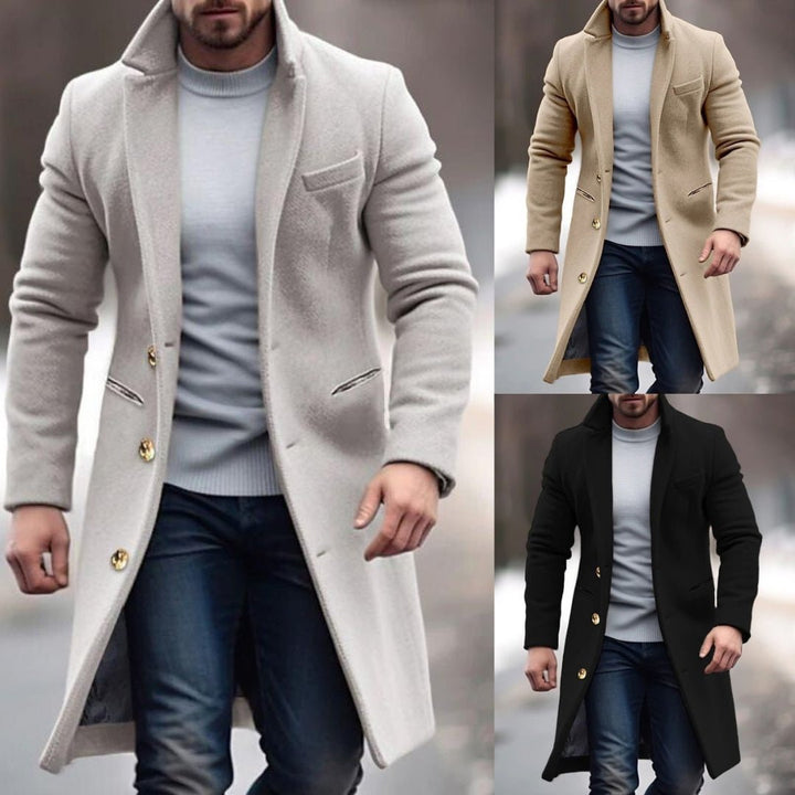 Men's stylish wool blend Adrian jacket for autumn & winter comfort. Classic, casual & business outerwear.