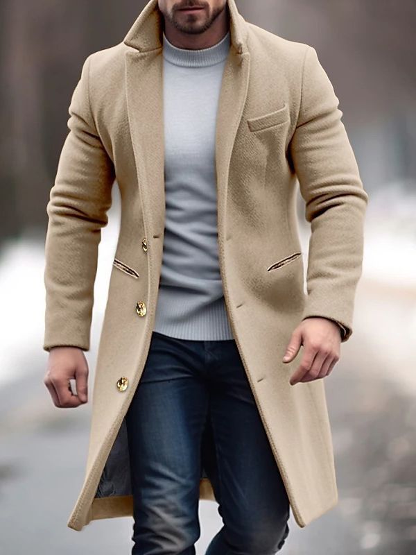 Stylish men's Adrian wool mix jacket for autumn & winter. Versatile casual, business & classic men's outerwear.