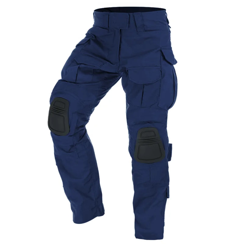 Men's durable tactical pants, regular fit, with reliable built-in knee protection for rugged use.