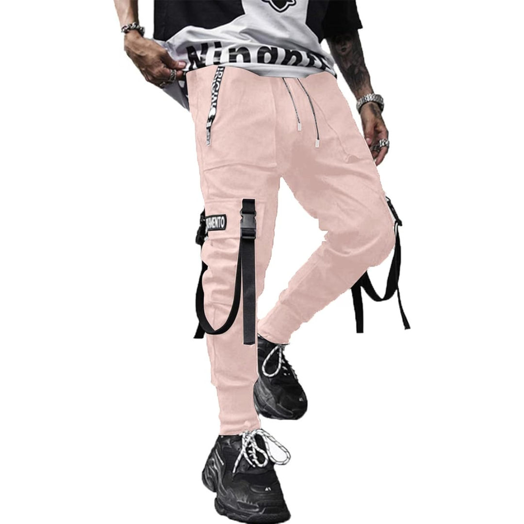 Comfortable Men's Athletic Techwear Joggers, perfect for casual wear or active urban exploration.