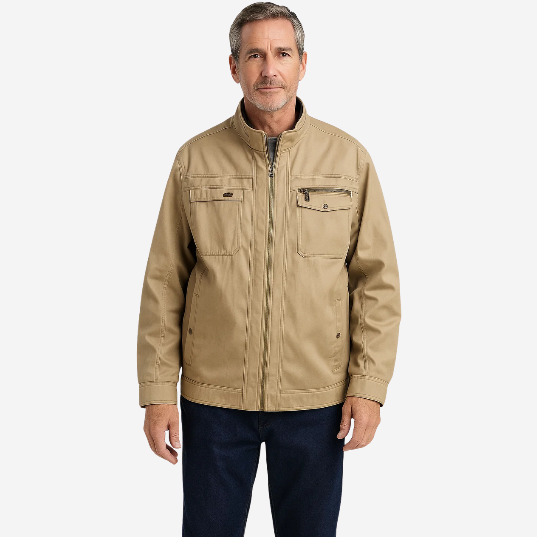 Versatile men's Torin field jacket, water-repellent & windproof for all-season comfort & rugged outdoor style.