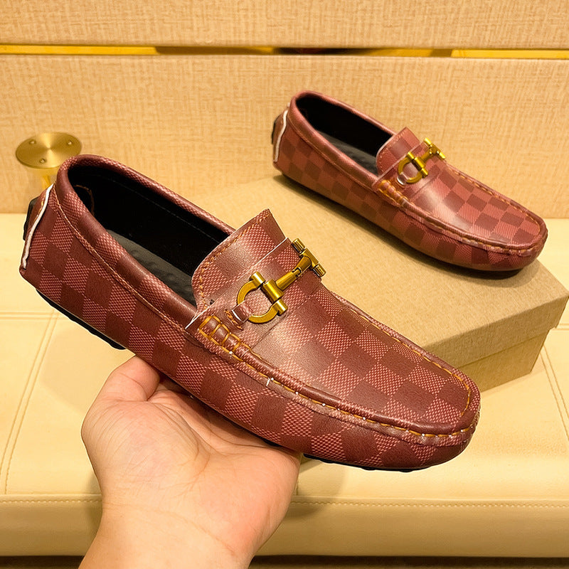Stylish men's Trapani patterned loafers, comfortable slip-on shoes ideal for casual elegance.