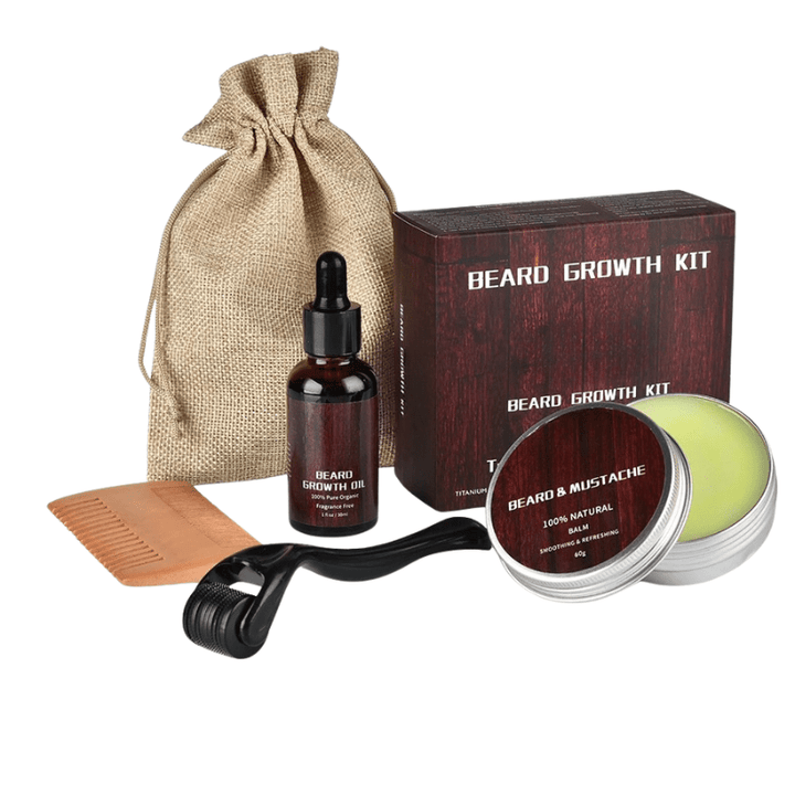 Best men's beard growth kit gift set for a thicker, healthier beard & ultimate grooming experience.