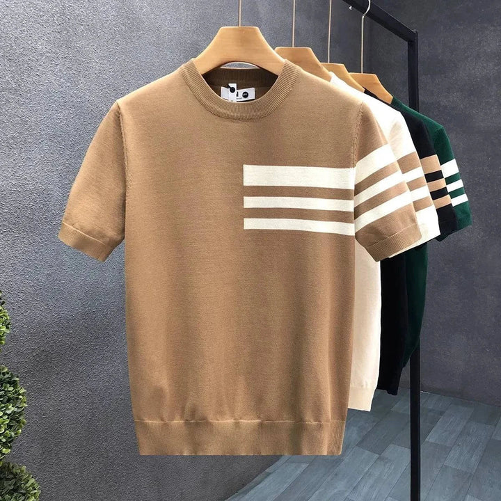 Tailored men's crewneck pullover sweater, a soft knit layering piece for classic style & comfort.