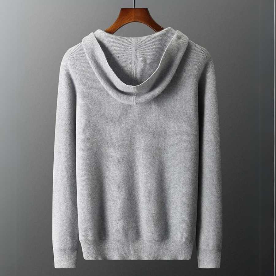 Stylish men's pullover hoodie, ideal for casual wear, winter fashion, or comfortable layering. Soft touch.