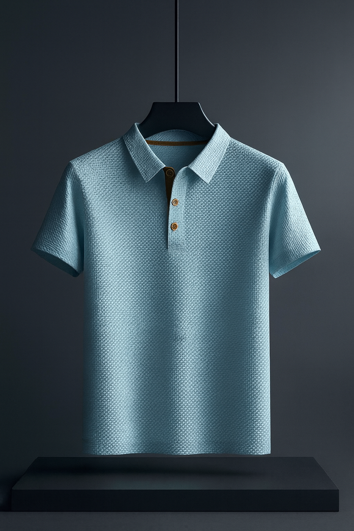 Men's Verona Breeze cooling stretch polo shirt, perfect for summer casual wear & active comfort.