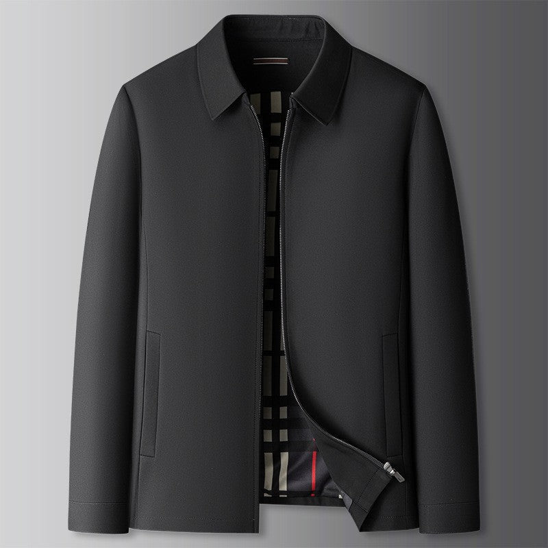 Stylish men's casual jacket with full-zip closure and classic collar. Versatile outerwear for men's fashion.