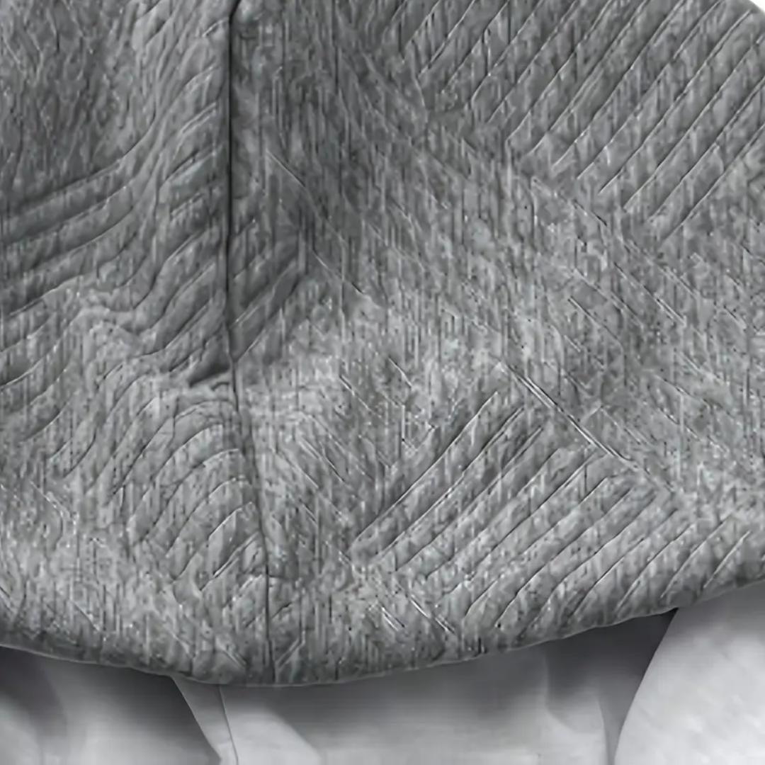 Textured men's comfort stretch outdoor hoodie with button placket, great for active casual wear.
