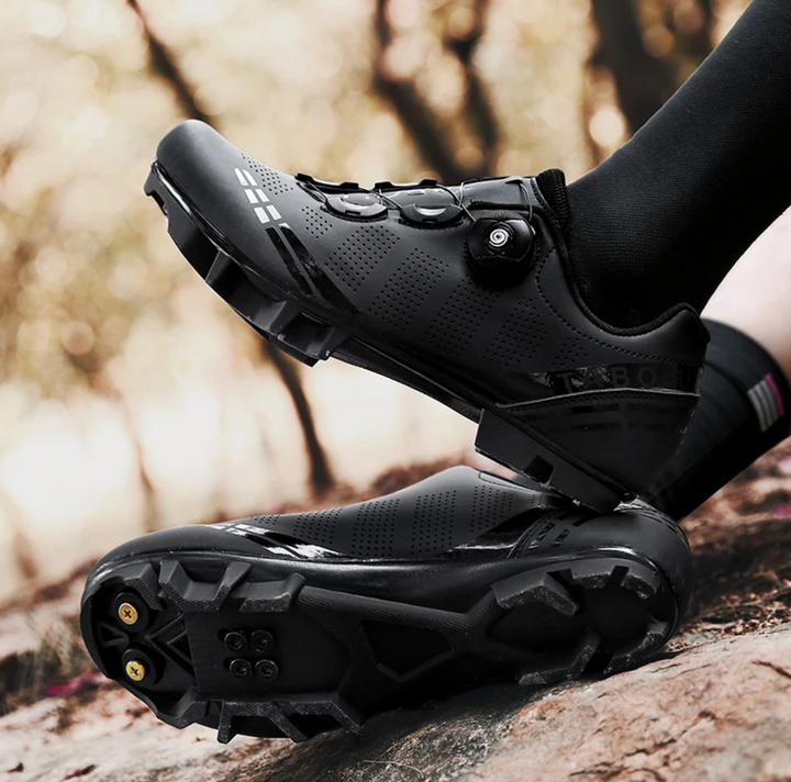 Men's SPD cycling shoes. Versatile athletic footwear for mountain biking, road, and spin.
