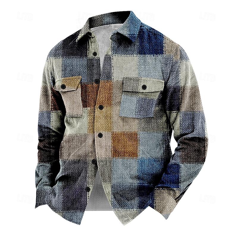 Warm men's vintage Henri button-up jacket, a versatile piece for winter fashion & classic men's wear.