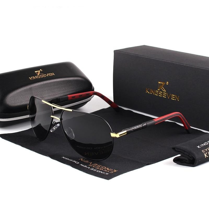 Men's Vintage Polarized Sunglasses with UV400 protection for eye safety.