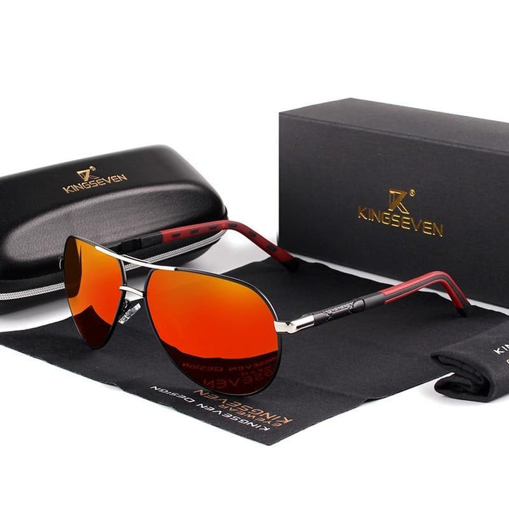 Glare-reducing polarized men's vintage sunglasses, offering UV400 eye protection for all activities.