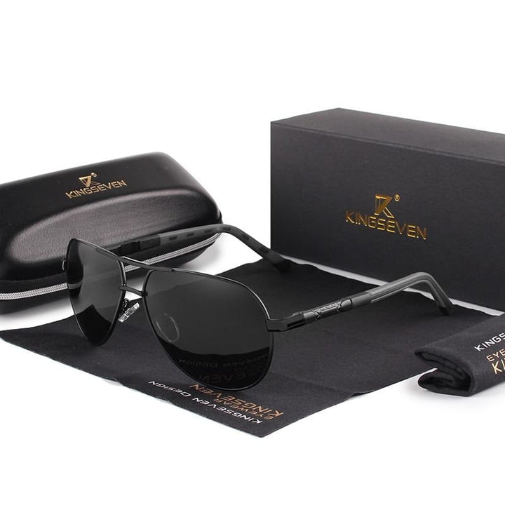 Stylish men's vintage polarized sunglasses, perfect for fashion, cycling, and sun protection.