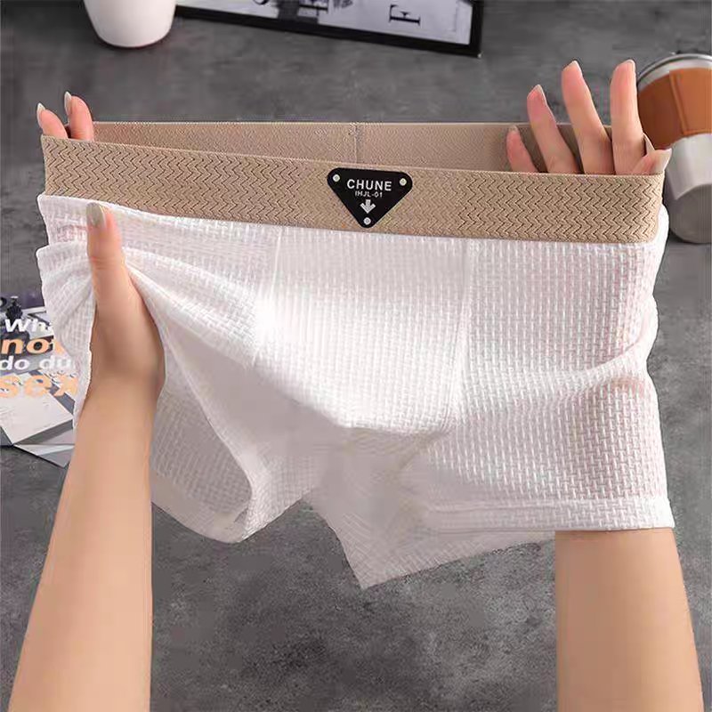 Stretchy men's waffle knit boxer, perfect for all-season loungewear. Enjoy superior comfort everyday.