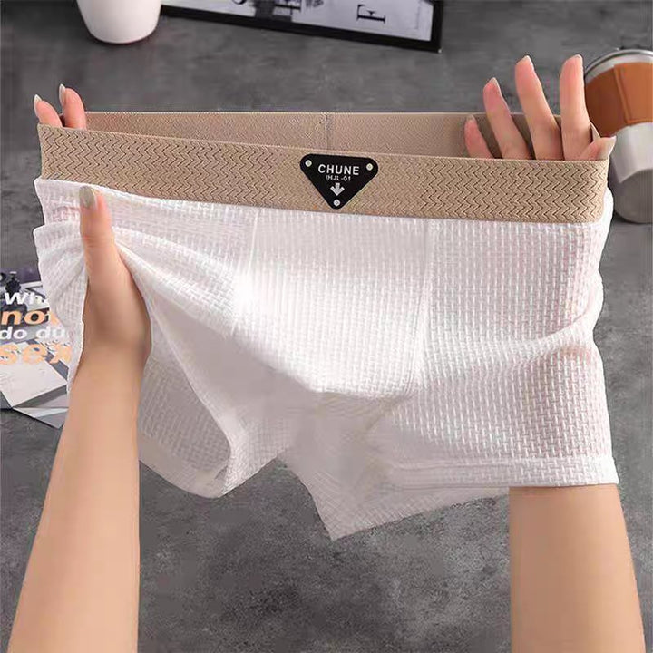 Stretchy men's waffle knit boxer, perfect for all-season loungewear. Enjoy superior comfort everyday.