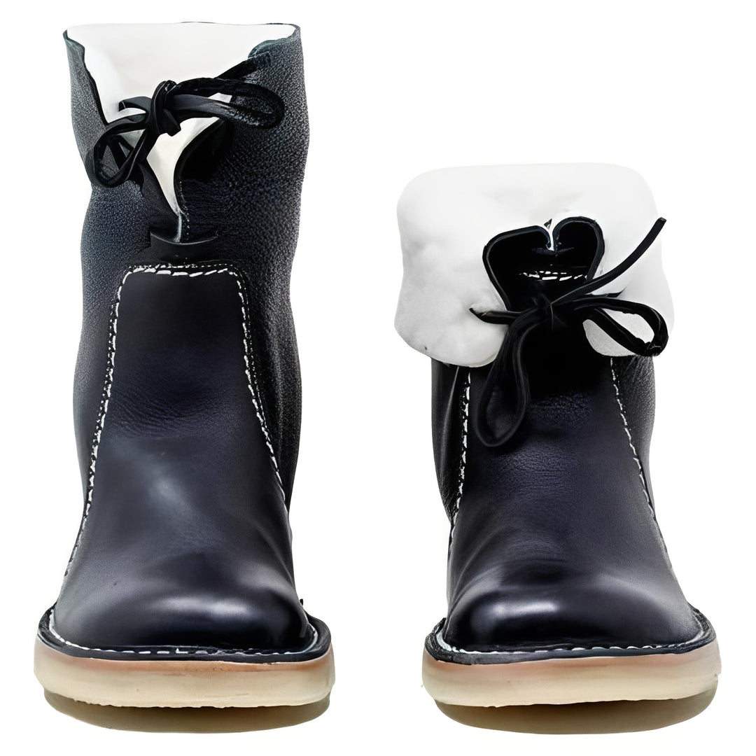 Men's warm outdoor winter boots, durable and waterproof for cold weather adventures and snowy terrains.