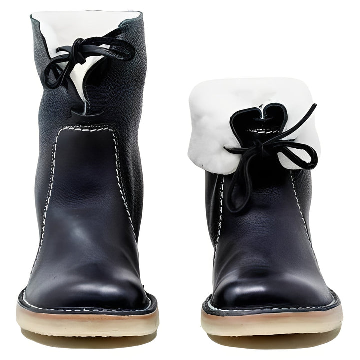 Men's warm outdoor winter boots, durable and waterproof for cold weather adventures and snowy terrains.