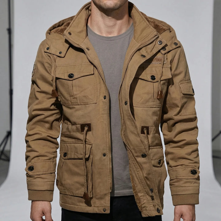 Water-repellent & windproof men's parka jacket. Perfect winter coat for everyday outdoor activities & cold weather.