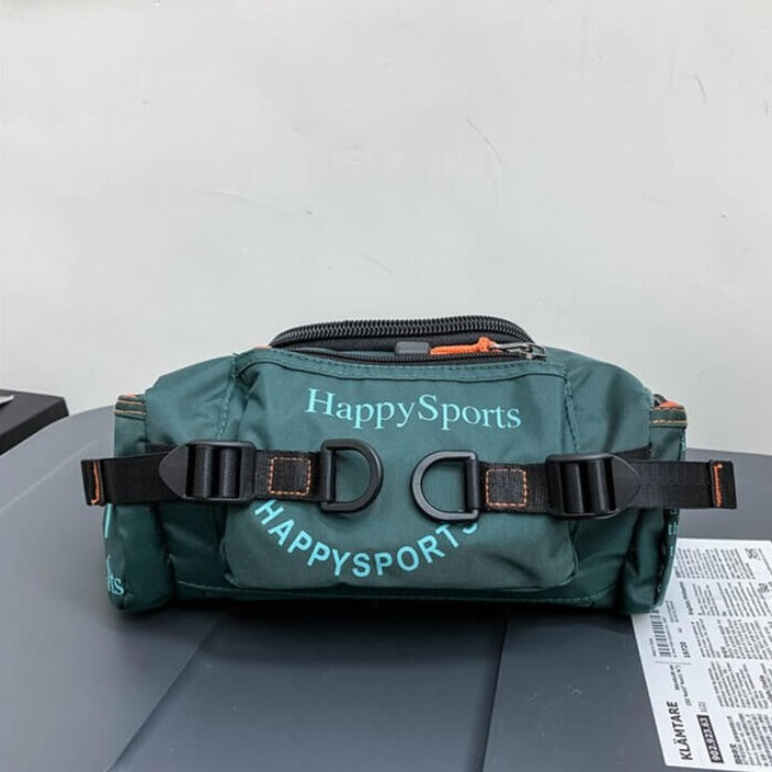 Outdoor-ready men's waist bag, water-resistant for all weather travel & gear.