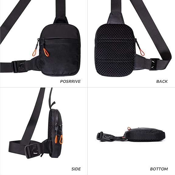 Men's waterproof daily essential sling bag, comfortable crossbody design for urban exploration.