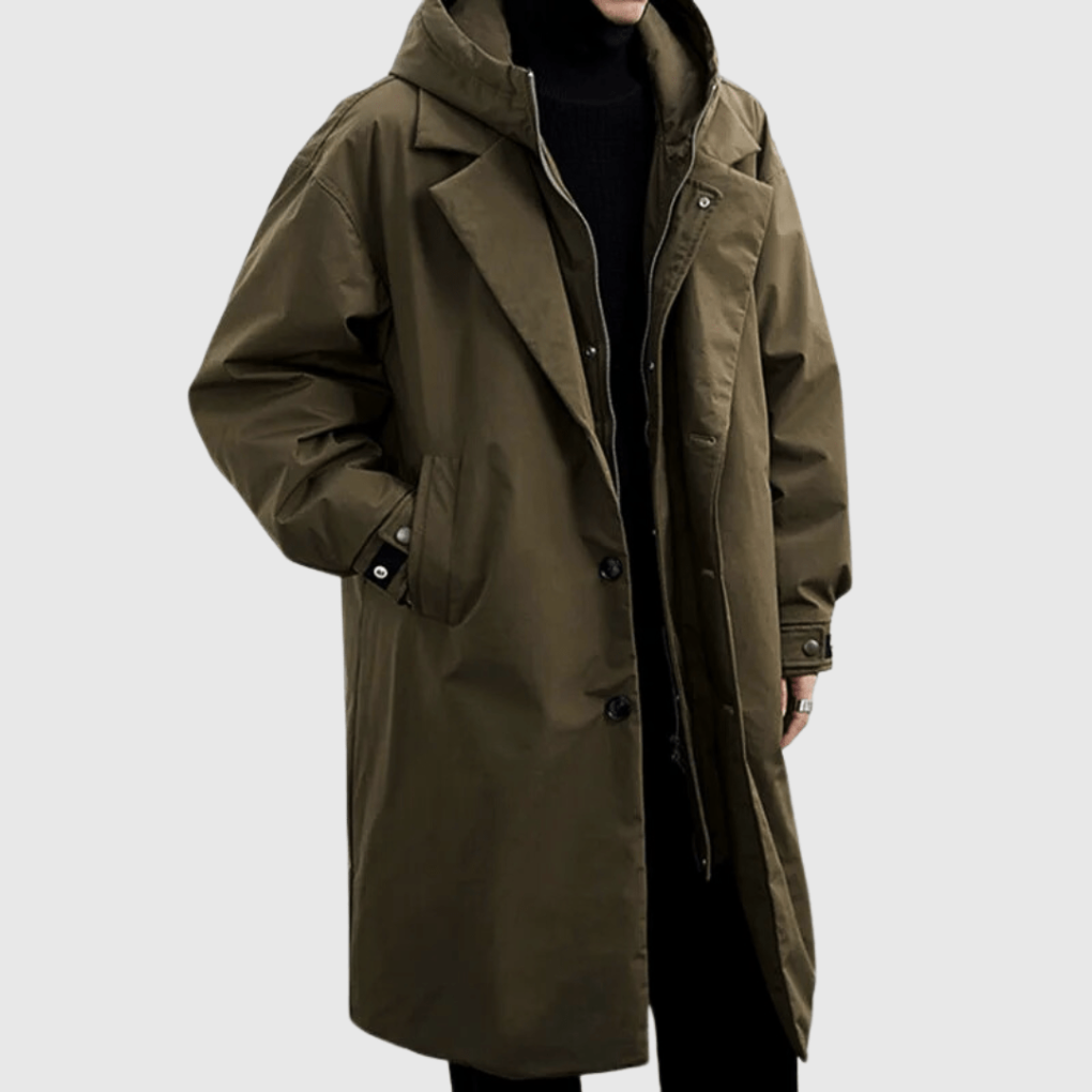 Lightweight men's windproof raincoat for ultimate storm protection, perfect durable outerwear for travel and daily wear.