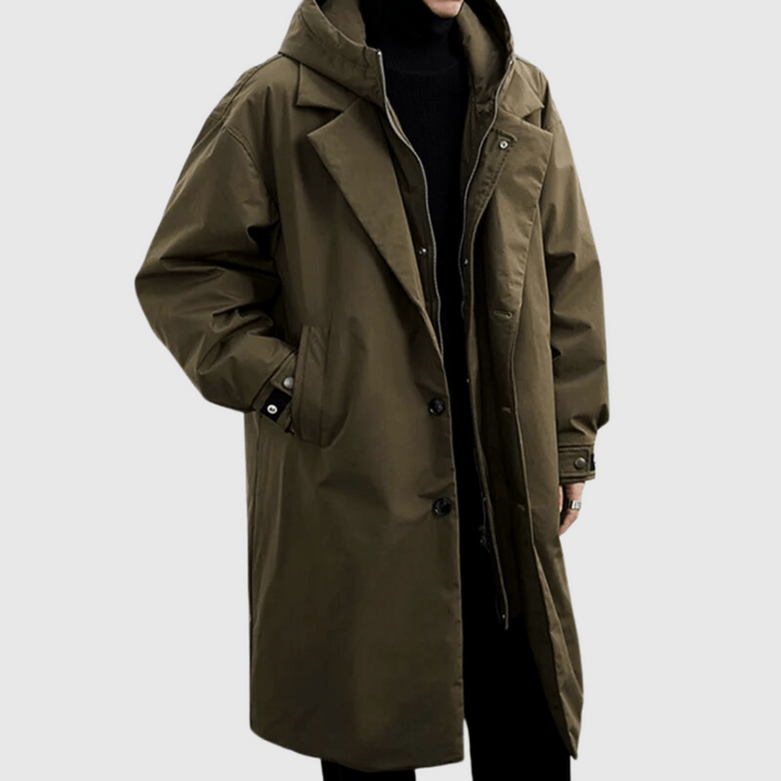 Lightweight men's windproof raincoat for ultimate storm protection, perfect durable outerwear for travel and daily wear.