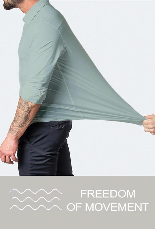 David Men's Formal Wrinkle-Free Slim Fit Shirt, stylish & practical.