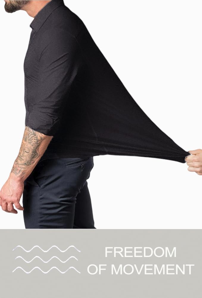 David Men's Wrinkle-Free Slim Fit Dress Shirt, for a sharp look.