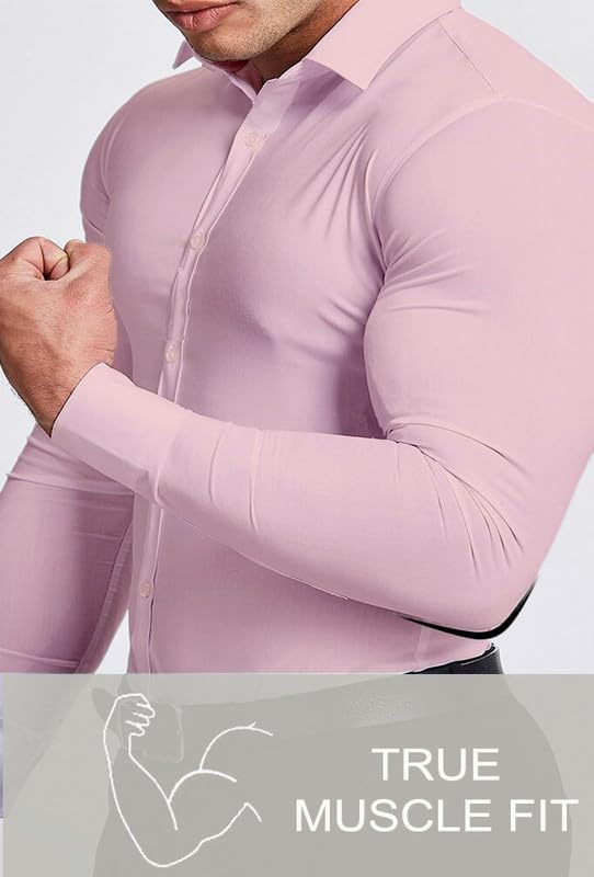David Men's Slim Fit Dress Shirt, wrinkle-free, a wardrobe staple.