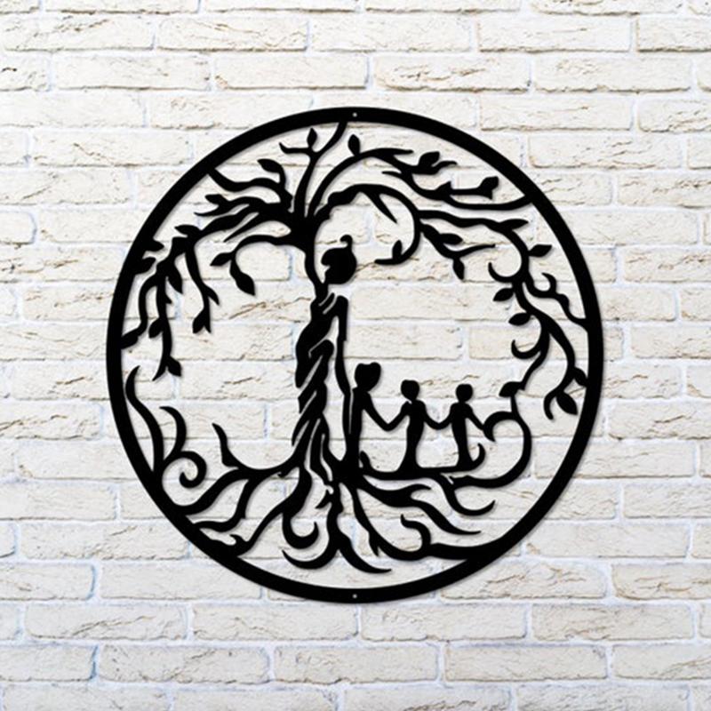 Iron Tree of Life wall art for family, 'love gift' for home decor, suitable for Mother's Day present
