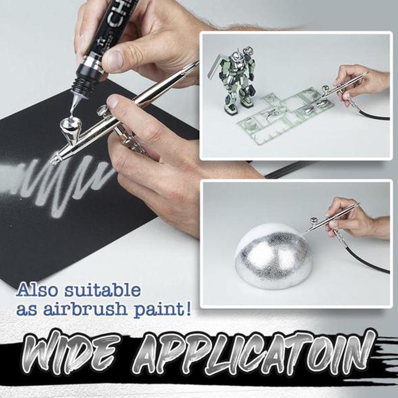 Assortment of Metallic Liquid Mirror Chrome Markers, essential artist tools for reflective ink art.