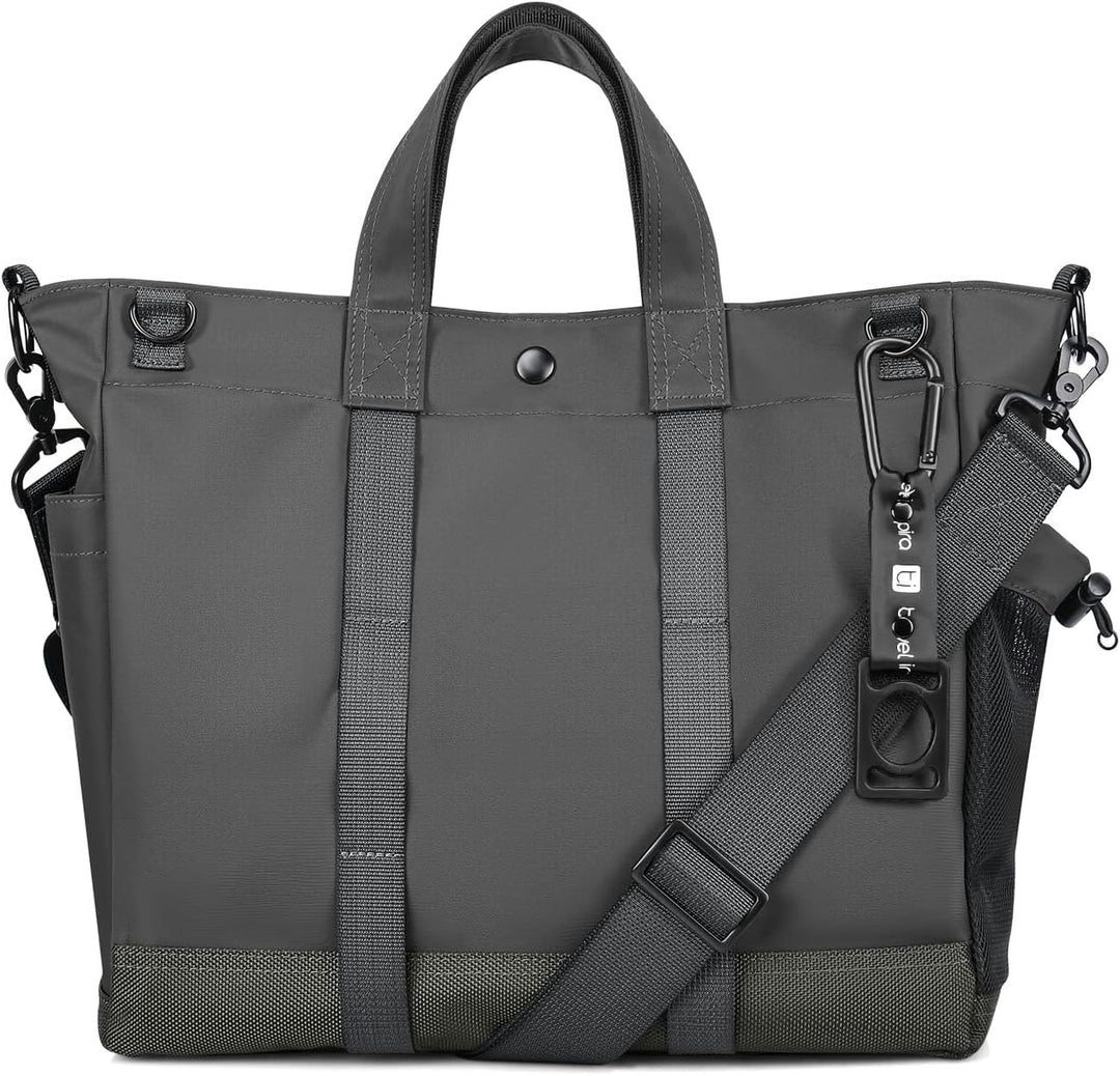 MetroCarry unisex multi-compartment laptop tote bag with adjustable strap for organized daily use.