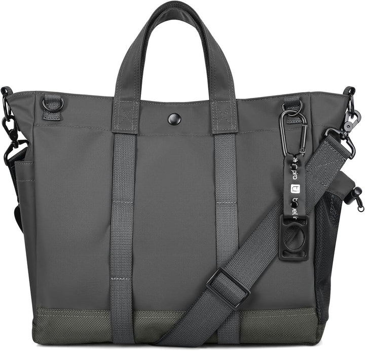 MetroCarry unisex multi-compartment laptop tote bag with adjustable strap for organized daily use.