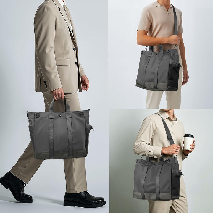Durable MetroCarry travel tote bag, perfect for laptops, with an adjustable strap & organizational pockets.