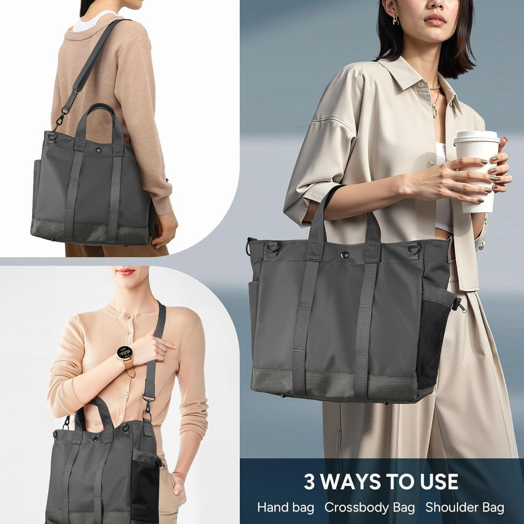 Versatile MetroCarry laptop handbag with adjustable strap & multi-compartment design for daily essentials.