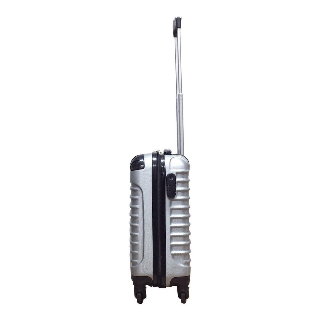 Begin your journey with this elegant Milano Silver 2-piece hard-shell luggage set. Durable & organized.