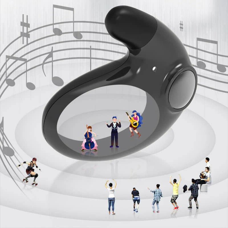 Noise cancelling Bluetooth earbuds, water resistant. Mini wireless headphones delivering crisp, clear audio.
