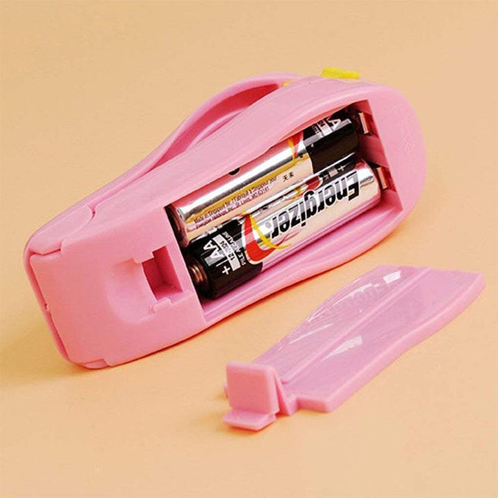 Portable food bag heat sealer, an easy-to-use household gadget for quick and effective food preservation.