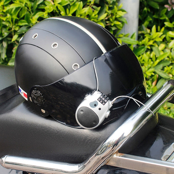 Telescopic wire lock for bikes and travel gear, offering reliable anti-theft protection