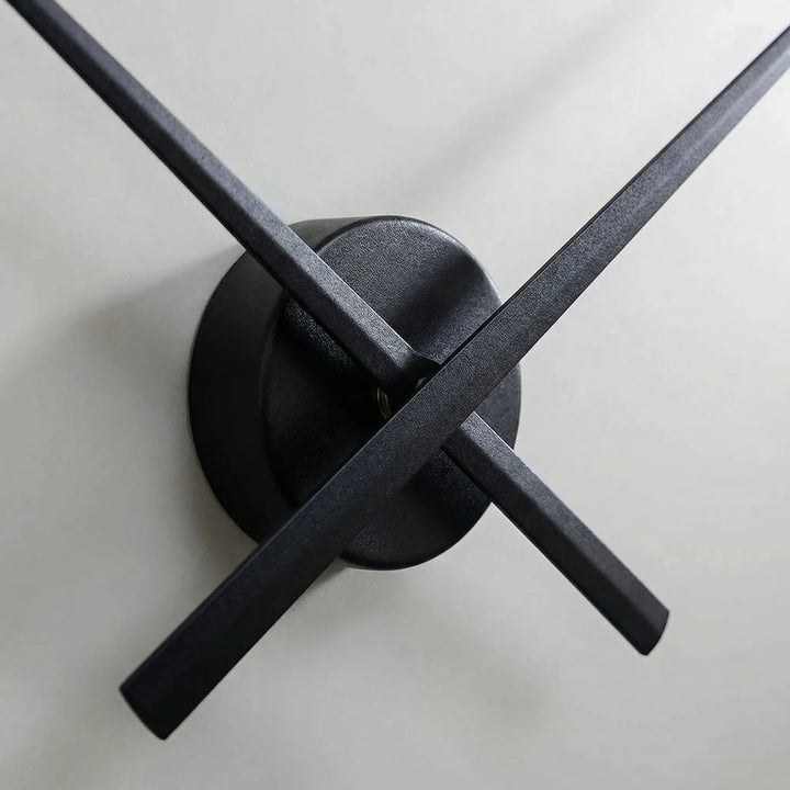 Contemporary silent wall clock, ideal for adding a minimalist and modern touch to any home or office.