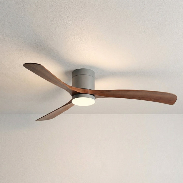 Premium modern ceiling fan with integrated LED light, silent operation, and remote control.