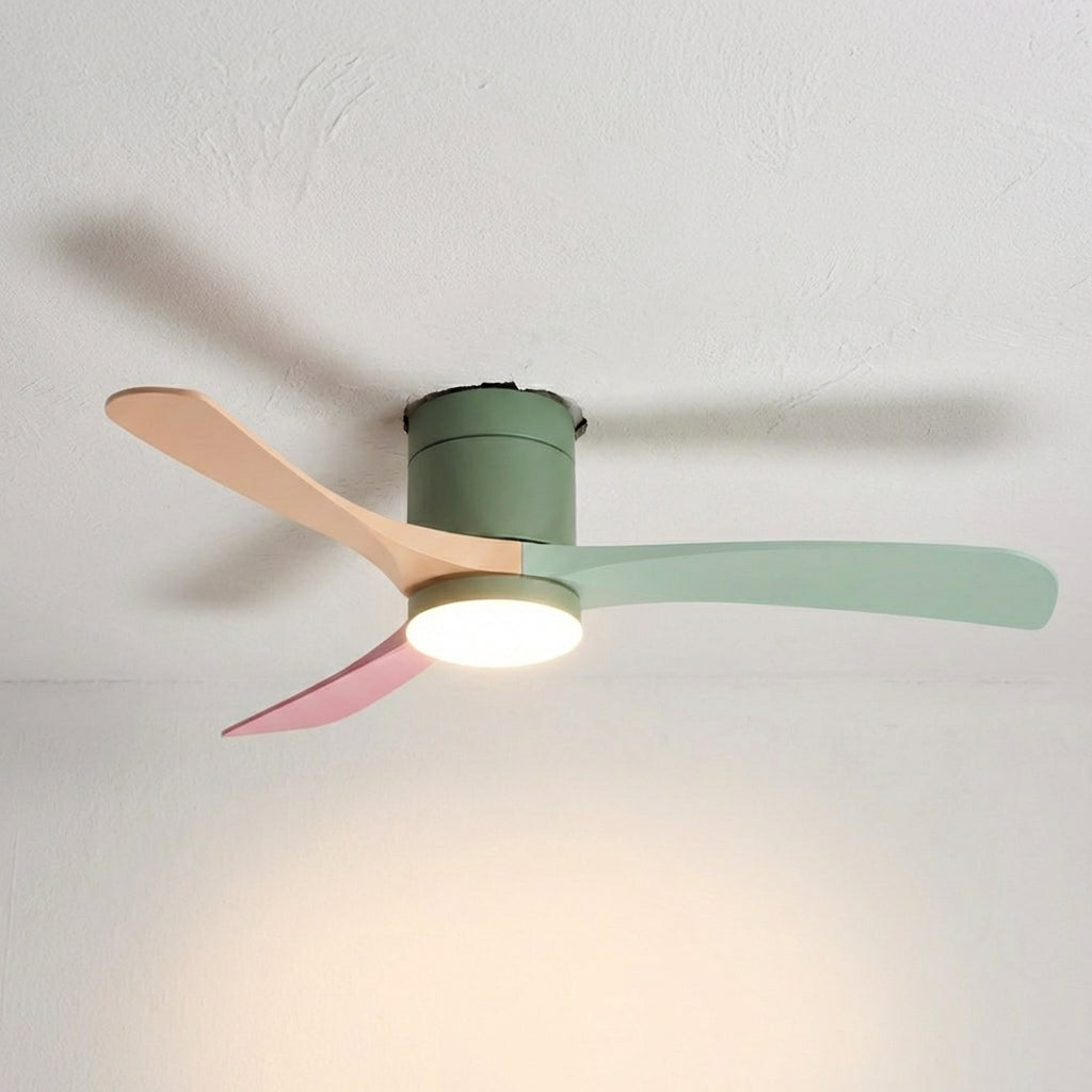 Elegant Aerialynx modern ceiling fan. Quiet operation, LED light for ambient home lighting and air flow.