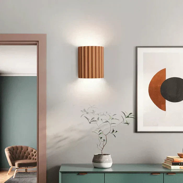 Stylish modern wall lamp, an LED sconce offering contemporary home illumination and a unique design fixture.