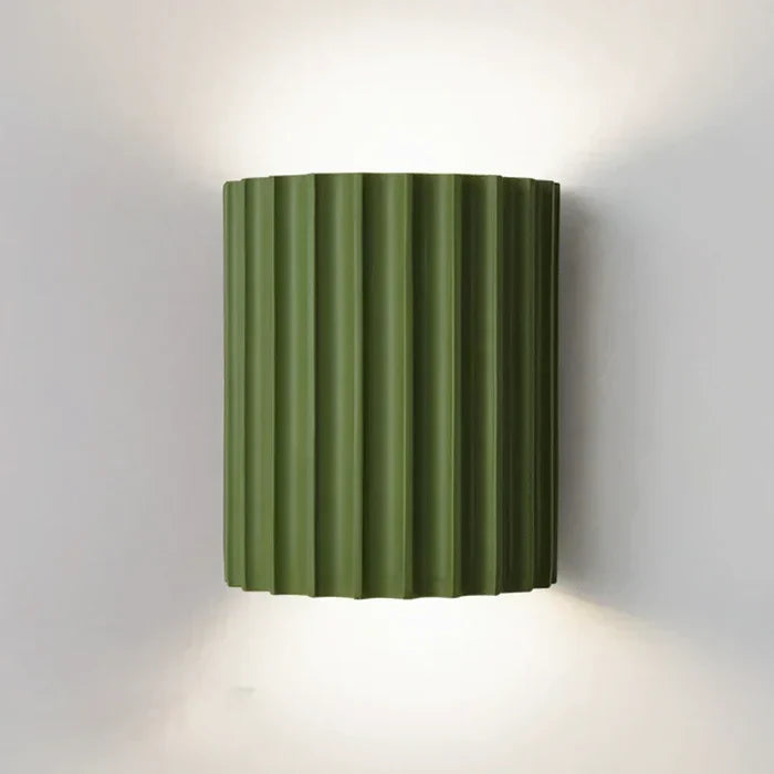Sleek contemporary wall sconce, an artistic LED lamp providing modern home illumination and interior lighting.