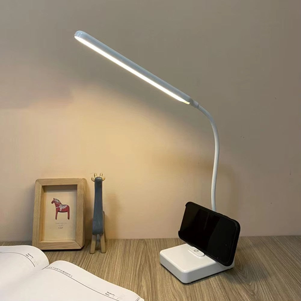 Adjustable flexible LED desk lamp for office, students & home. Provides focused, customizable work light.