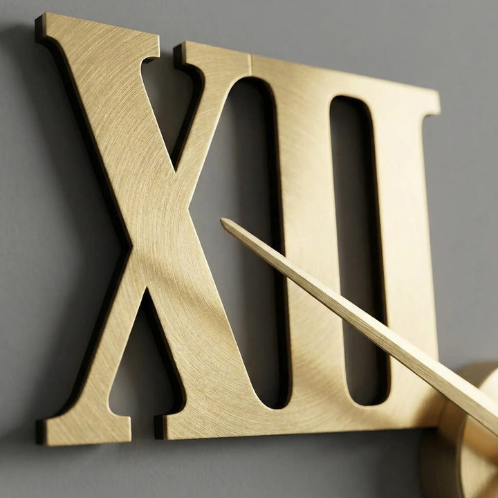 Contemporary geometric wall clock, adds modern touch to any home decor.