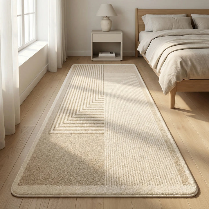 Modern home decor runner rug, soft and non-slip, versatile for hallways, bedrooms, or kitchens.